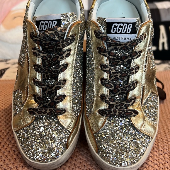 GOLDEN GOOSE Super- Star Glitter Sneakers - Picture 2 of 3